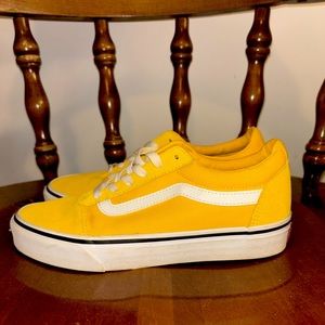 Unique Yellow Vans! Excellent condition, worn once.